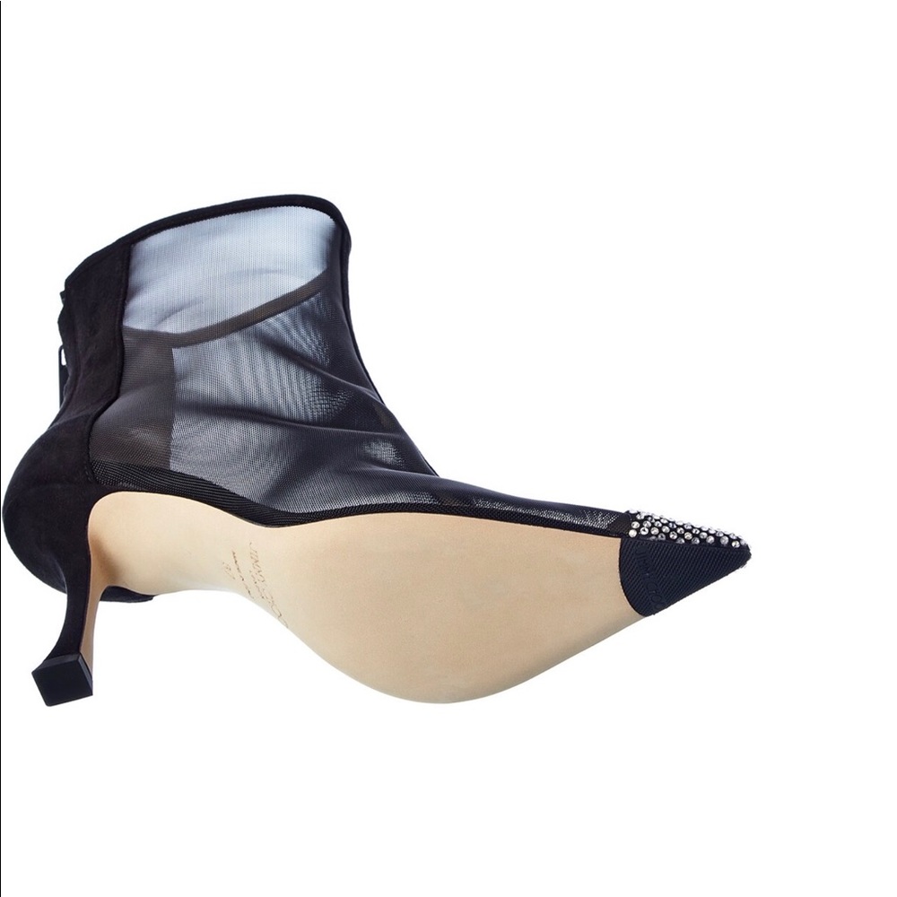 Jimmy Choo Naidoo 90 Mesh & Suede Bootie - Picture 6 of 16